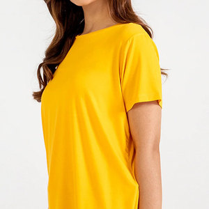 Proveedor de Camisetas Lisas al por Mayor, Camiseta Básica de Cuello Redondo de Algodón de Manga Corta, Múltiples Colores y Tallas, Impresión Personalizada, Marca Privada - Product Image 4