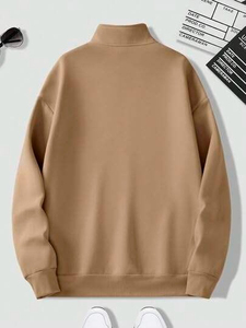 Nouveauté : Sweat-shirt d'hiver décontracté pour homme à manches courtes et col rond, léger, 100 % coton, écologique et de haute qualité - Product Image 6