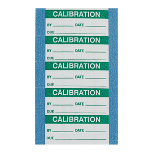 Étiquettes d'état des équipements de laboratoire Brady Calibration Write-On pour l'identification des équipements - Product Image 1