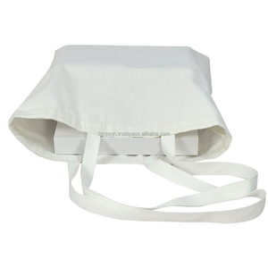 Bolsa de Tela Gruesa al por Mayor, Bolsa de Compras de Algodón con Logotipo Personalizado, Bolsillo, Duradera, Reutilizable, Promocional, con Cierre de Cremallera - Product Image 3