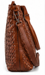 Bolso Tote de Cuero de Grano Completo Tejido a Mano de Primera Calidad para Mujer, Gran Capacidad, con Cierre, Correa para el Hombro, para Playa, Viajes, Oficina, Compras - Product Image 5