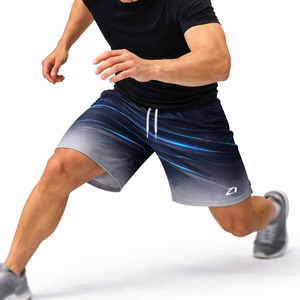 Shorts d'entraînement pour hommes à impression par sublimation, motif personnalisé, légers, avec cordon de serrage à la taille, pour la gym et l'entraînement sportif, vente en gros - Product Image 3