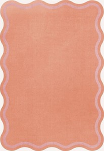 Alfombra de lana rosa hecha a mano con diseño moderno y esculpido, alfombra premium hecha a mano en colores vino y ciruela para el hogar y la oficina. - Product Image 1