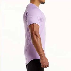 Men's High Street Style Short Sleeve Crew Neck Tee High Quality Cotton Breathable Regular Fit Summer Wear - Product Image 4