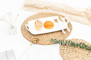 Set de table en jute avec franges, dessous de plat en jonc de mer, set de table ovale tressé, populaire en Europe et en Amérique - Product Image 6