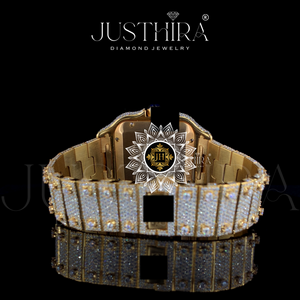 Montre mécanique de luxe pour femme la plus vendue, avec diamants Moissanite, bracelet en acier inoxydable, élégante, cadeau de mode disponible, la meilleure - Product Image 3