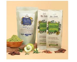 Nat Habit Pasta de Henna Lista para Aplicar y Polvo de Índigo Orgánico – Combo de Coloración Natural para Cabello Negro - Product Image 3