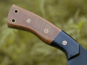 Couteau de chasse artisanal en acier D2, manche en bois, étui en cuir fin, 10 pouces, qualité industrielle, couteau Viking - Product Image 5