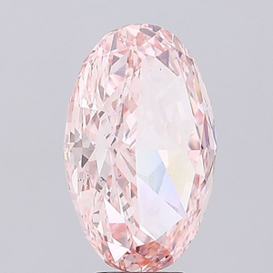 Diamant de laboratoire cultivé en CVD, certifié IGI, clarté VS1, taille excellente, rose intense fantaisie ovale, durable, pour la joaillerie. - Product Image 2