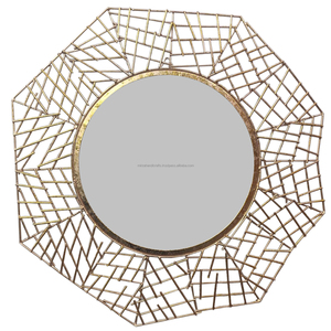 Miroir mural rond à fleurs, 3 pièces, miroir décoratif, couleur blanc - Product Image 3