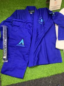 Custom <b>Blue</b> Brazilian Jiu Jitsu Gi Suit Heavyweight BJJ Kimono Uniform for Men Martial Arts Training - Product Image 6