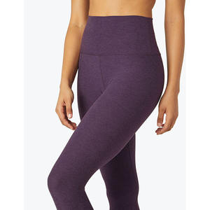 Pantalones de Yoga de Cintura Alta para Mujer, Deportivos, Transpirables, Sin Costuras, de Spandex/Nylon, Acanalados, de Longitud Completa, para Gimnasio y Entrenamiento, Venta al por Mayor - Product Image 4