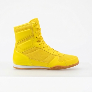 Chaussures de boxe pour hommes, à lacets, légères, à cheville haute, respirantes, en cuir, pour toutes les saisons, avec semelle antidérapante, pour la salle de sport et l'entraînement - Product Image 1