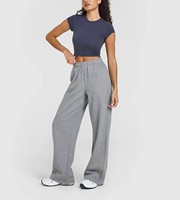 Pantalon de survêtement en molleton pour femme de qualité supérieure, coupe oversize, vente en gros, joggings décontractés à jambe large pour femme