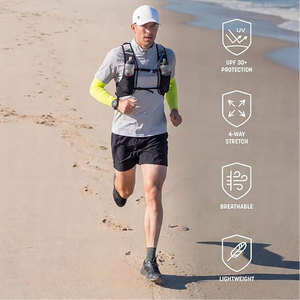 Manchons de compression pour bras, protection solaire UV 30+, évacuation de l'humidité, extensibles dans 4 directions, légers, respirants, pour le sport - Product Image 3