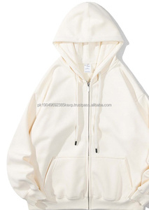 Sudaderas con Capucha y Cremallera para Hombre, Otoño Invierno, Logotipo Personalizado, Cálidas, Gruesas, de Algodón, Muestra Gratuita, Venta al por Mayor de Fábrica, Diseño Forrado, Tejido de Punto, Color Sólido - Product Image 4