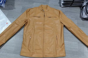 Veste en cuir pour homme sur mesure, veste de motard en cuir véritable, vente en gros, veste de moto vintage avec logo personnalisé, OEM FactoryPro - Product Image 2