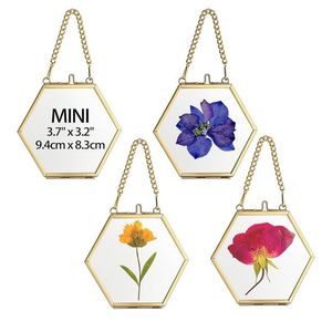 Home Decor Glass & Metal Hanging Picture <b>Frame</b> for <b>Wall</b> Decoration, with 2 Sides Glass Customized Decorative <b>Frames</b> - Product Image 6