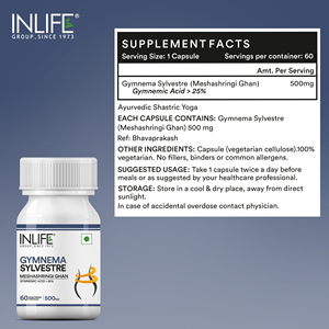 Gymnema Sylvestre 500mg (25% Ácido Gimnémico) Antioxidante, Apoyo a la Salud Digestiva, Suplemento Herbal Ayurvédico, 60 Cápsulas, Adulto - Product Image 2