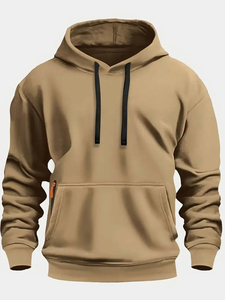 Sudadera con Capucha Unisex de Alta Calidad, 100% Algodón, Color Sólido, Talla Grande, Transpirable, Estilo Urbano, Nueva Colección Otoño/Invierno - Product Image 4