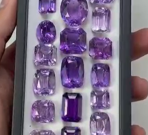 พลอยอะมีทิสต์ธรรมชาติจากบราซิลสำหรับทำเครื่องประดับ - Product Image 2