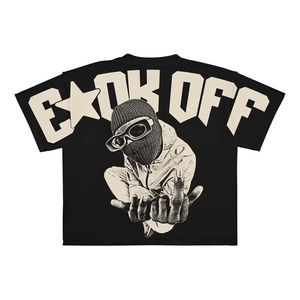 Camisetas Oversize de Algodón de Lujo con Lavado Ácido Estilo Hip Hop, Personalizadas, de Corte Cuadrado y Estilo Urbano - Product Image 1