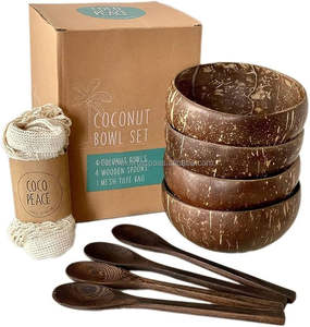 ชามมะพร้าวงานฝีมือเวียดนาม ชามเปลือกมะพร้าวธรรมชาติสำหรับเทียน งานฝีมือรักษ์โลก ตัวเลือกอันดับต้นๆ ผลิตในเวียดนาม - Product Image 1