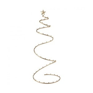 Sapin de Noël blanc pliable en métal pour table, décoration intérieure légère - Product Image 2