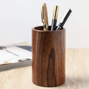 Portalápices y bolígrafos de madera ecológico para organizar el escritorio de oficina, con acabado natural o construcción duradera, disponible al mejor precio. - Product Image 3