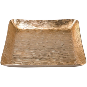 Bandeja de Acero Inoxidable de Lujo con Acabado Dorado Brillante, Estilo Europeo, para Servir Pan, Postres, Café, Té, Tazas y Alimentos - Product Image 3