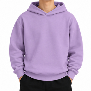 Sweat-shirts à capuche streetwear surdimensionnés en coton, fabricant de vêtements OEM ODM en marque blanche, sweats à capuche de haute qualité - Product Image 2