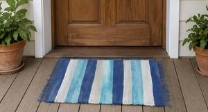 Tapis d'entrée en coton écologique, lavable, fait main, durable, élégant et économique, idéal pour les entrées de maison. - Product Image 3
