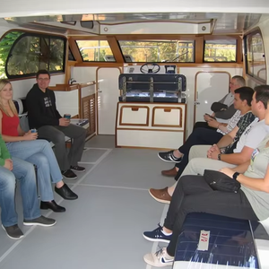 UBI 826 Catamaran de luxe personnalisé pour 26 passagers, taxi fluvial, yacht en aluminium de 8,3 m, croiseur de pêche, logo imprimé en silicone, Thaïlande - Product Image 5