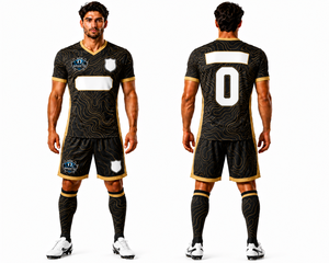 Equipación de Fútbol Profesional con Camiseta Ligera y Pantalones Cortos Deportivos para una Excelente Presentación en el Día del Partido, para Adultos - Product Image 1