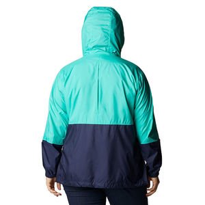 Veste de course colorée pour femme, à manches longues, à capuche, avec fermeture éclair, coupe-vent, légère, pour le printemps, vêtements décontractés - Product Image 4