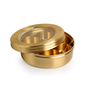 Masala Magic Carved <b>Food</b> Storage Container Aroma <b>Caddy</b> for Fresh & Organized Storage of Your Favorite Spices - Product Image 5