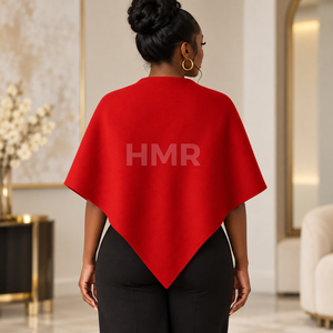 HMR Sorority Sisterhood Blanket <b>Shawls</b> Wraps Winter Open Front Poncho Cape Oversized Cardigan Sweater <b>Wool</b> - Product Image 5