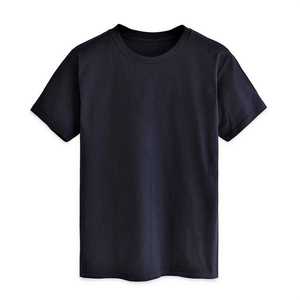 T-shirt à manches courtes en coton uni pour homme, coupe classique, couleur unie, jersey décontracté, blanc - Product Image 4