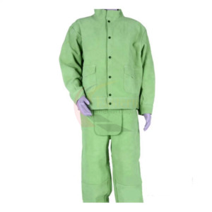 Traje de Soldadura de Cuero de Alta Calidad con Protección Transpirable Ignífuga, Resistente al Calor hasta 1000°C para Industrias de Soldadura - Product Image 5