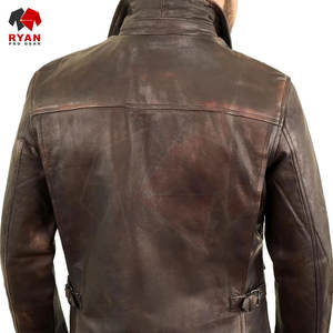 Chaqueta de Cuero Premium para Hombre, Logotipo Personalizado, Color Sólido, Diseño Único, Tallas Grandes, OEM, ODM - Product Image 5