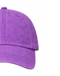 Casquette de baseball en coton lavé violet lavande, unie, réglable, unisexe, décontractée, sportive, respirante, confortable, qualité supérieure - Product Image 4