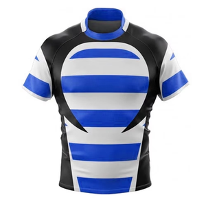 Ropa Deportiva Estampada a Precios Razonables, Jersey de Rugby de Manga Corta, Producto de Alta Demanda, Transpirable, Ligero, Servicio OEM, Protección UV - Product Image 6