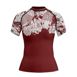 เสื้อแรชการ์ดแบบยูนิเซ็กซ์สั่งทำขายส่ง UPF 50 ป้องกันรังสียูวีสำหรับกีฬาทางน้ำ ระบายอากาศ ป้องกันกลิ่น ผลิตจากโพลีเอสเตอร์แบบรัดรูป รับผลิตแบบ OEM จากโรงงาน - Product Image 1