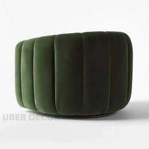 Serenity Curve Mid-Century Modern Japandi-Inspirado Chaise Lounge Chair - Product Image 5