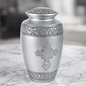 Urna funeraria decorativa de aluminio hecha a mano de calidad premium - Product Image 2