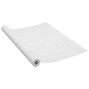 2 pezzi bianco PVC pellicole per mobili 196.9 autoadesive "x 35.4" adesivi murali per rivestimenti decorativi in legno - Product Image 4