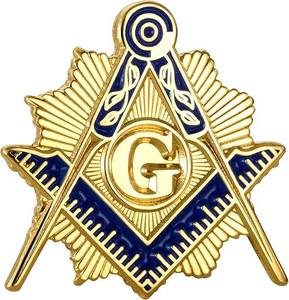 Masonic Pins <b>Tie</b> Tack Pinback Hard Enamel Freemason Square Circular Compass Symbol Emblem Suit Lapel Pins - Product Image 6