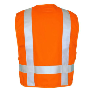 Workwear Waterproof High Visibility Winter Security Zipper Vest Construction Safety Reflective Tape <b>Worker</b> Vest <b>Jacket</b> - Product Image 6