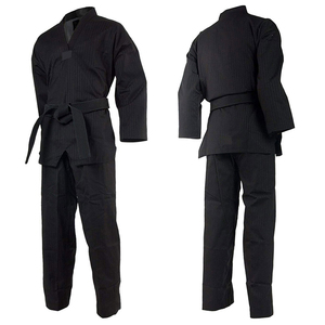 Kimono d'entraînement en coton 100% pour hommes, de qualité supérieure, avec logo personnalisé, pour arts martiaux, karaté, jiu-jitsu, extensible, léger et respirant - Product Image 1