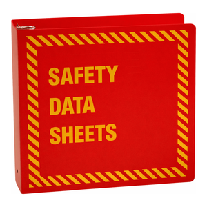 Brady 2.5-Inch Red MSDS Binder for Industrial and Laboratory SDS Storage - Product Image 3